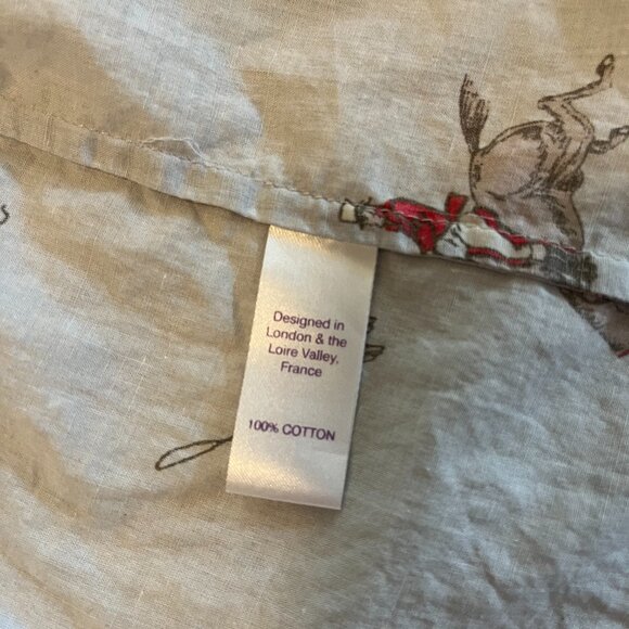 Rachel Riley Kids Horse Riding Gray Button Down Shirt, size 6 - Picture 3 of 6